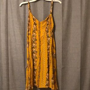 Mustard patterned dress